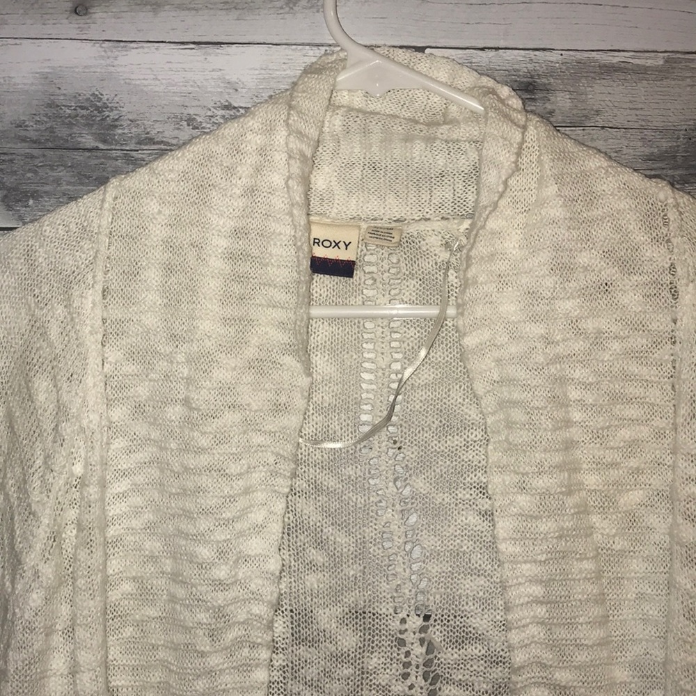 White Roxy Cardigan - Picture 2 of 3